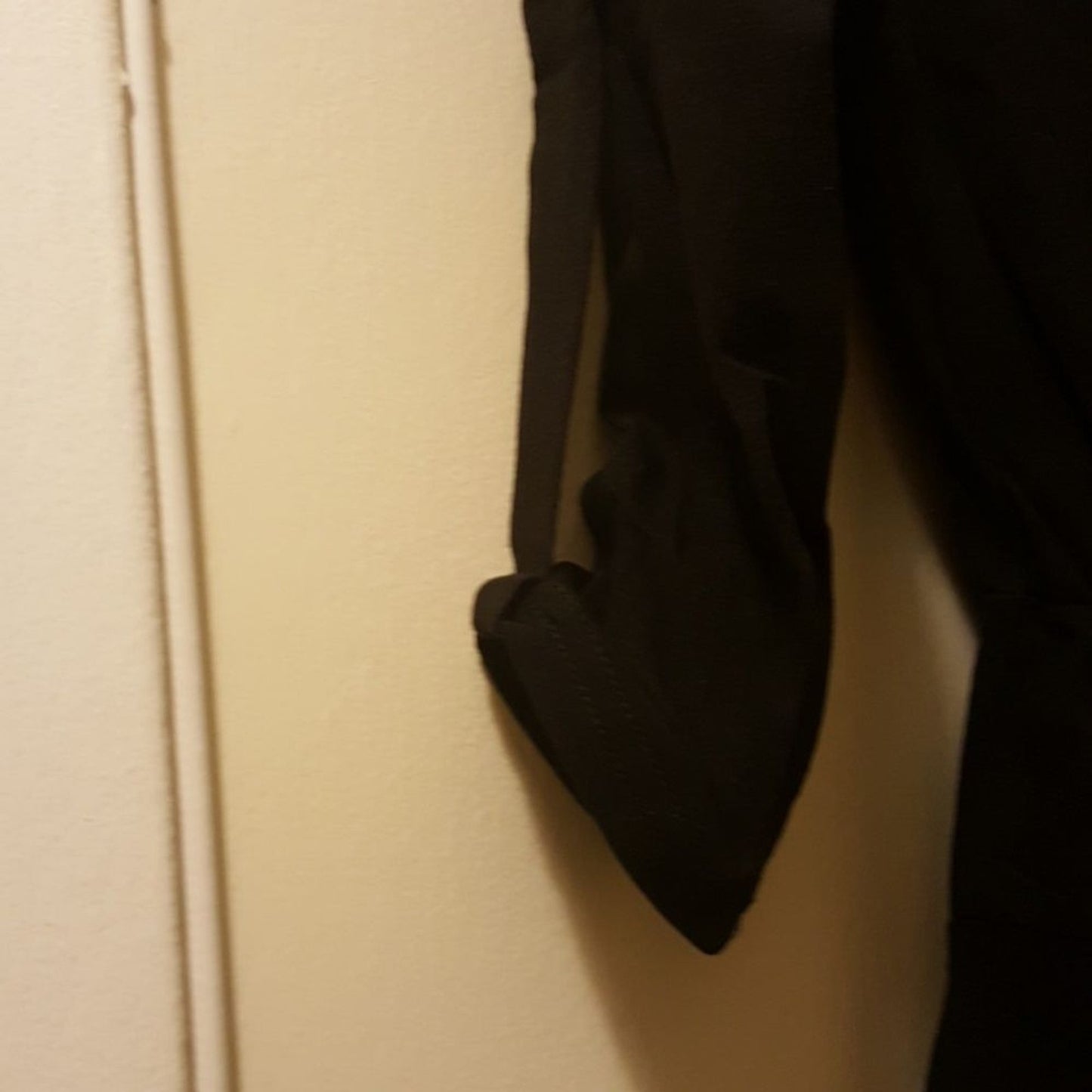 Women’s Solid Black Dress XS 3/4 Sleeve Casual Office Wear Classic Outfit