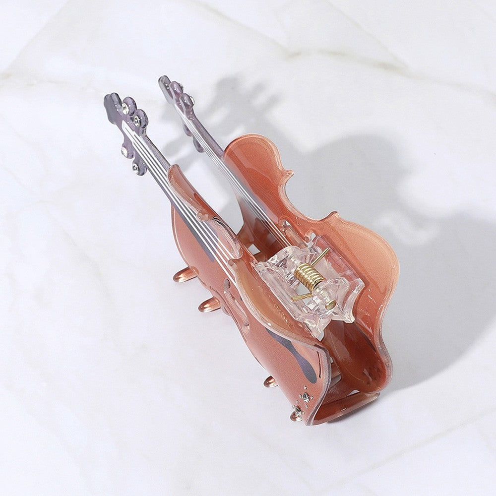 2pcs Violin Hair Claw Clip Music Instrument  Hair Accessory for Women and Girls