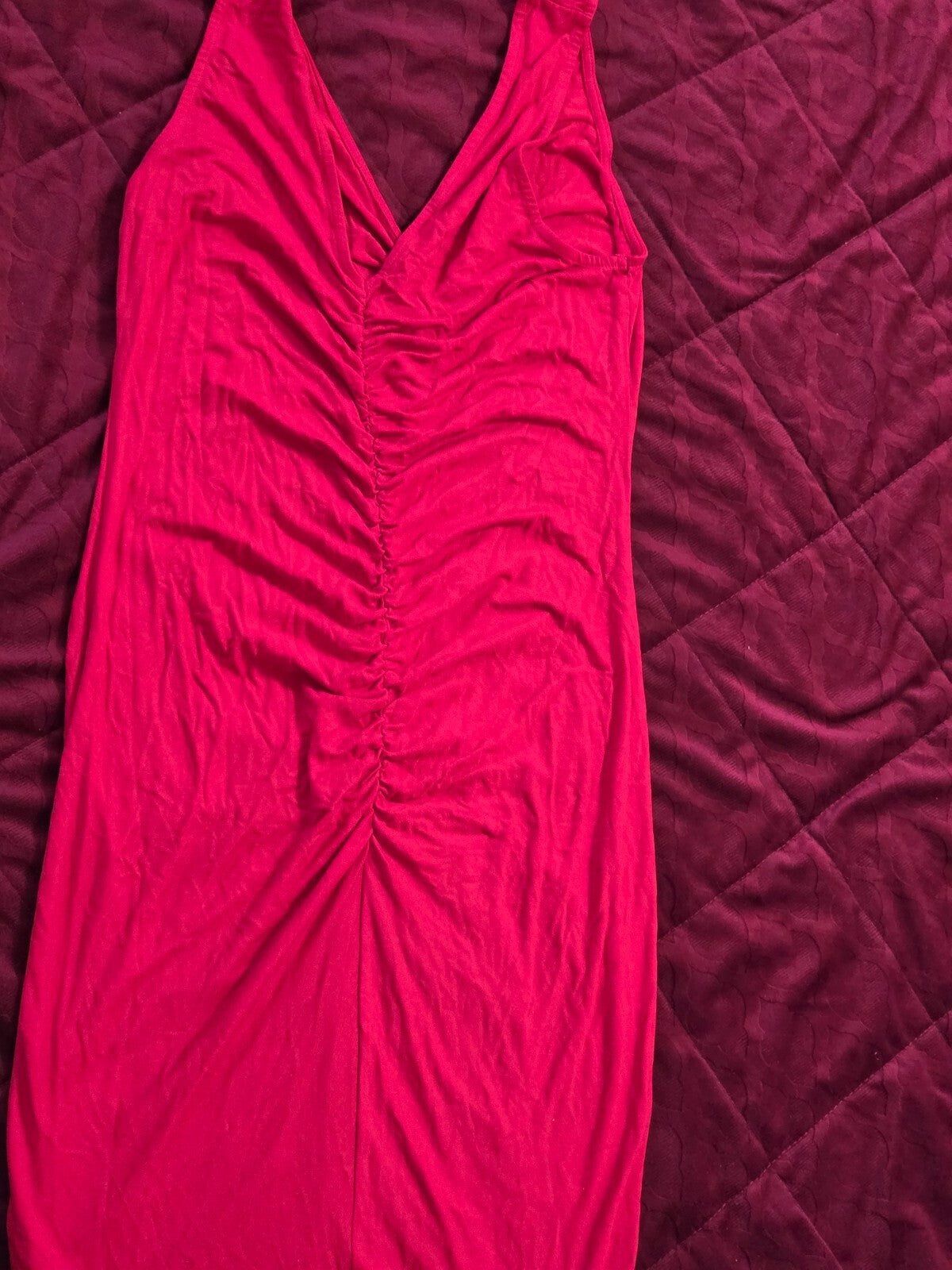 VENUS Women’s Sleeveless Red Dress Size Medium Flowy Summer Casual Midi Dress