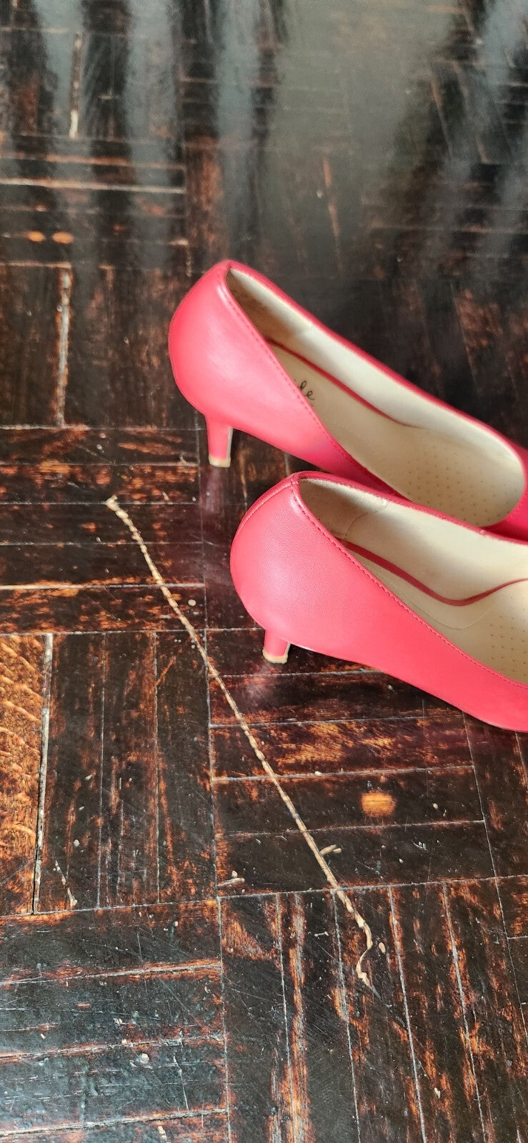 LifeStride Women's Sevyn Pump Heels Red US 6.5 Comfortable Office Wear Shoes