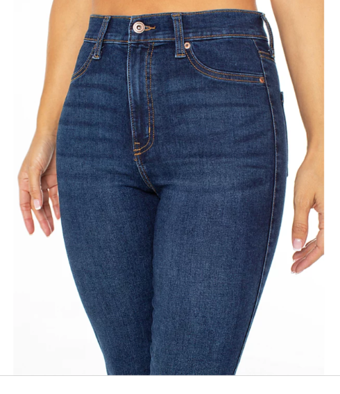 NWOT Juniors Curvy Ultra High-Rise Skinny Jeans for Women Size 9 Blue Denim