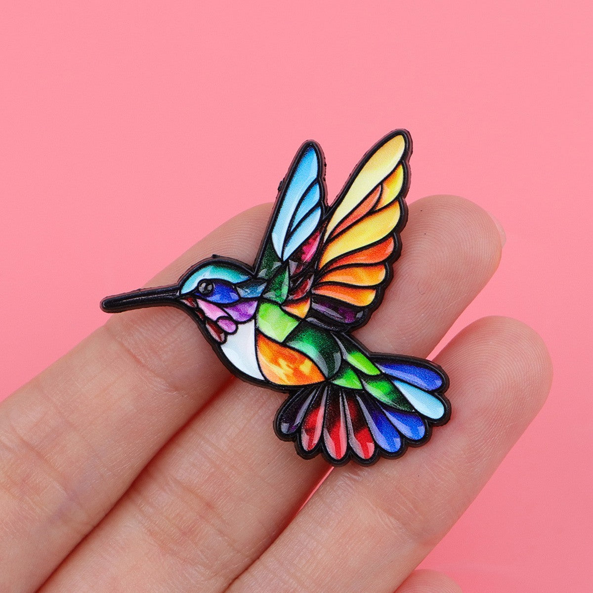 3-Piece Crystal Enamel Bird Brooch Set Colorful Parrot Tropical Lapel Pins