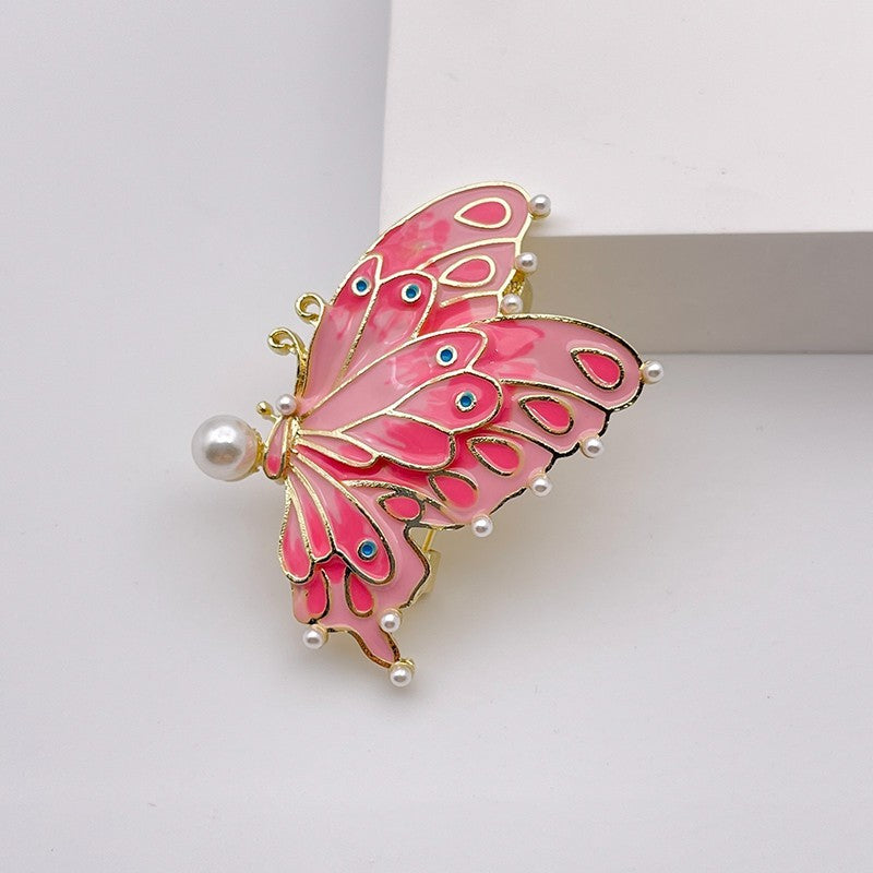 4pcs Enamel Butterfly Fish Fleur de Lis Brooch Pin Set Fashion Jewelry Gift
