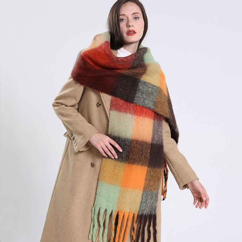 Extra Long Cashmere Feel Acrylic Blend Scarf Shawl Wrap | 94.5 x 15 inches Soft
