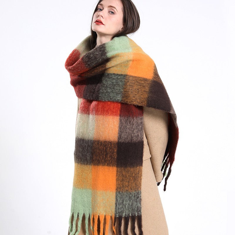 Extra Long Cashmere Feel Acrylic Blend Scarf Shawl Wrap | 94.5 x 15 inches Soft