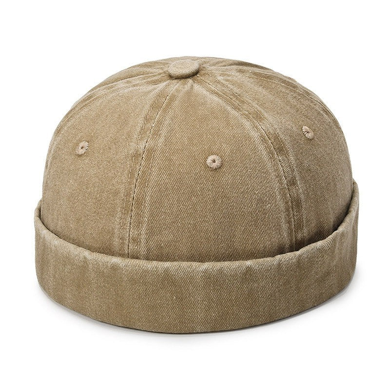 3pcs Multi-Color Docker Cap Set Brimless Retro Sailor Beanie Adjustable Skullcap