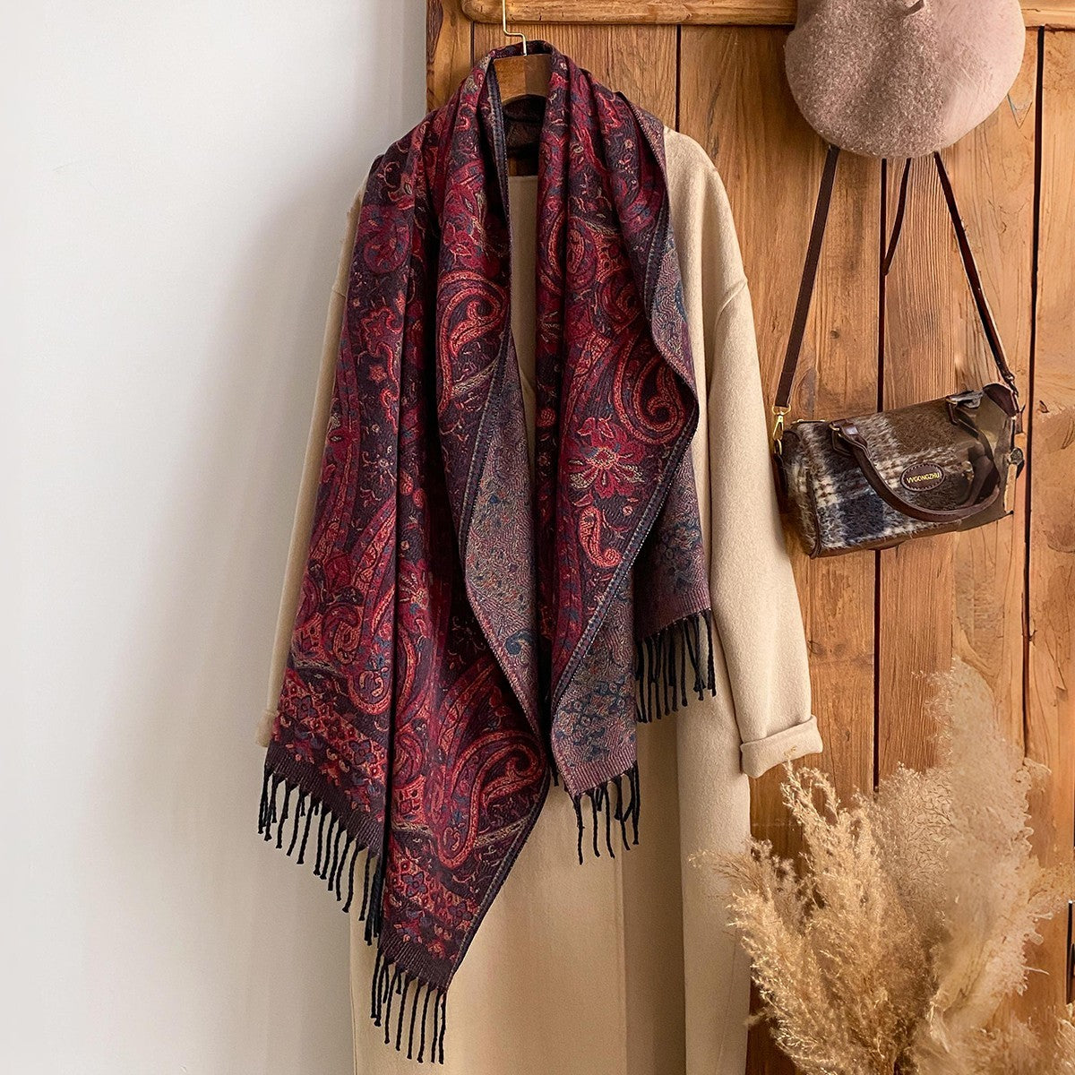 Oversized High Blend Pashmina Shawl Scarf Wrap Elegant Soft Travel Stole Gift