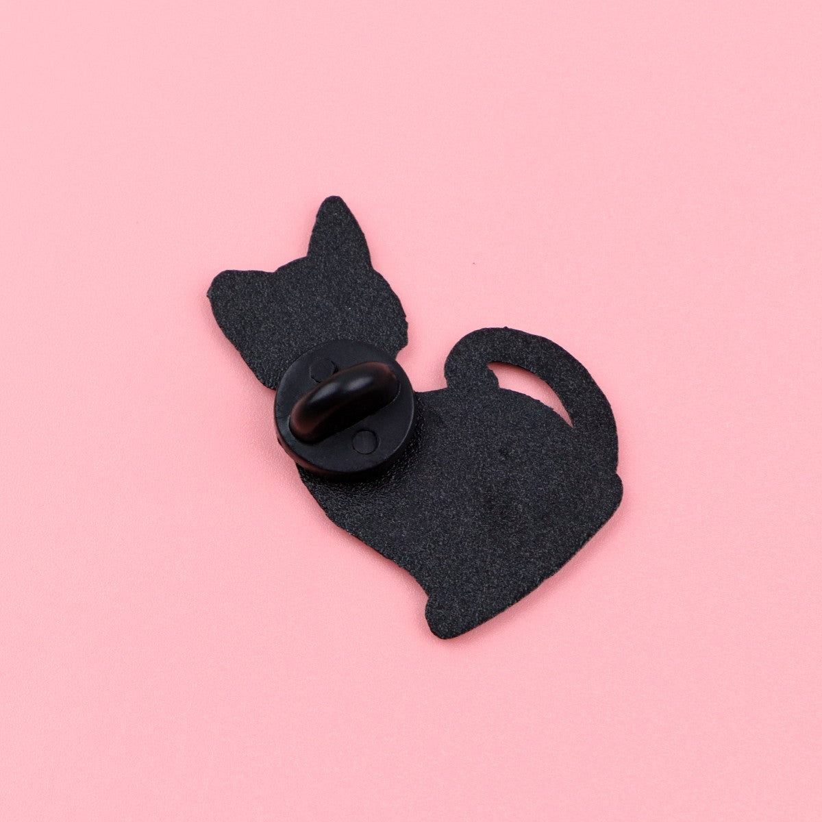 2PCS Colorful Stained Glass Style Cat Enamel Pin Set Brooch Bag Jacket Badge