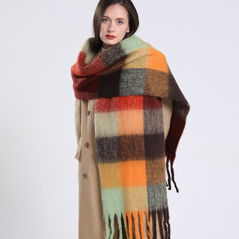 Extra Long Cashmere Feel Acrylic Blend Scarf Shawl Wrap | 94.5 x 15 inches Soft