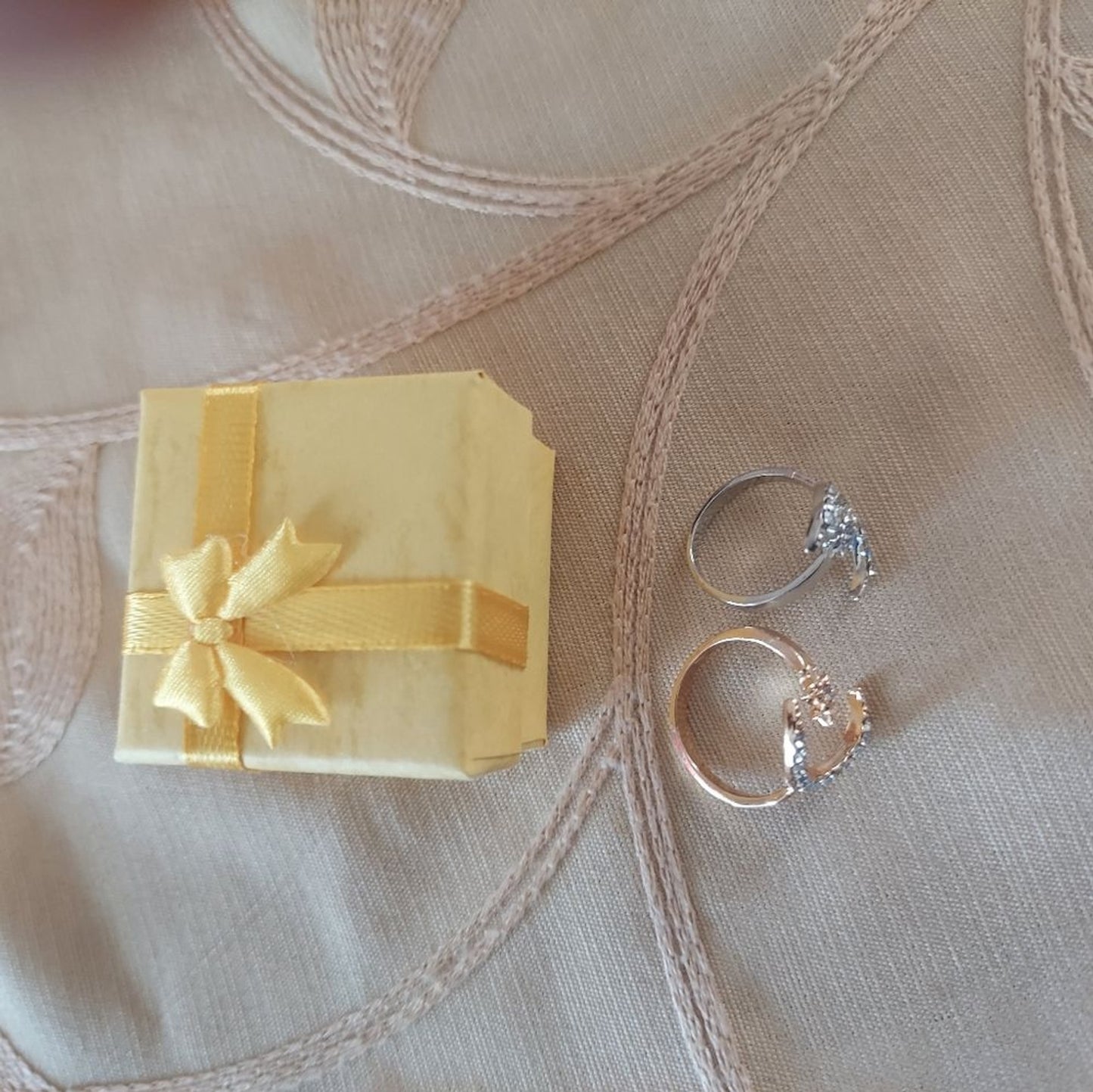 Adjustable Moon and Star Ring