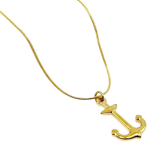 Stainless Steel Anchor Pendant Necklace Nautical Jewelry Men Women Gift