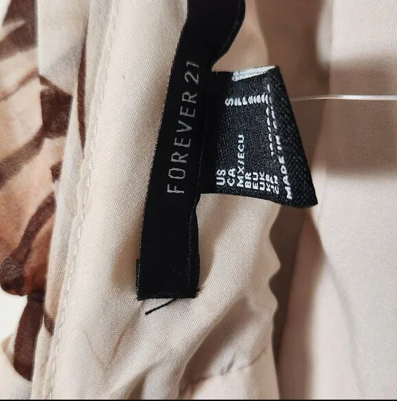 Tropical Print Sheer Maxi Dress for Women Vacation Outfit for Ladies Brown US S