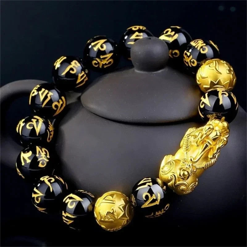 3Pcs Feng Shui Lucky Charm Chinese Bracelet Good Luck Bracelets Pixiu Jewelry