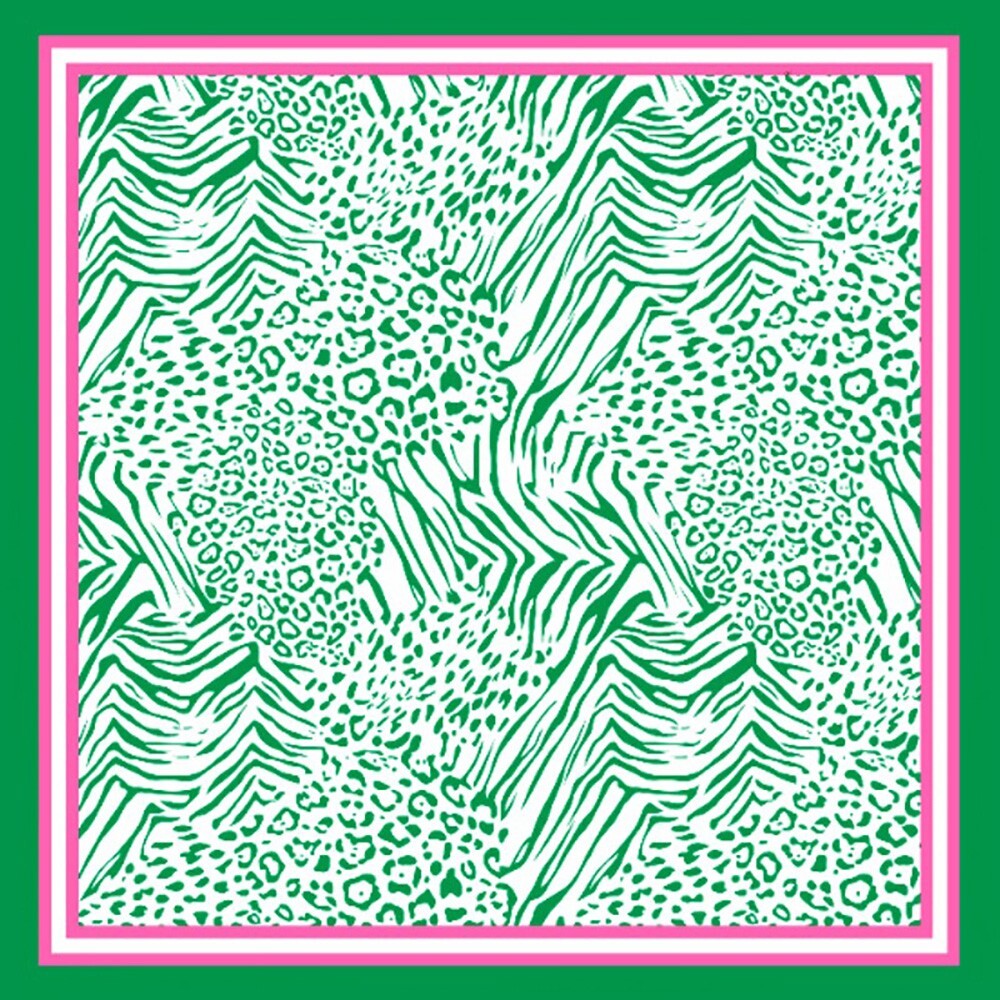 Zebra Leopard Print Silky Satin Square Scarf Shawl for Women 35 X 35 inches