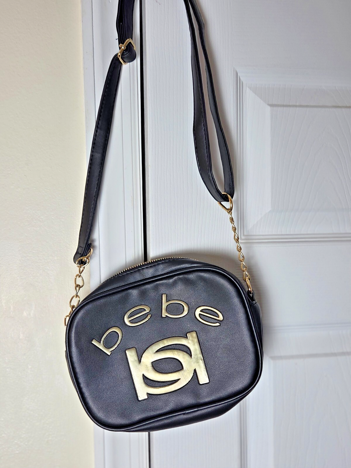 Bebe Black Shoulder Bag for Ladies   Stylish Everyday Purse for Women 