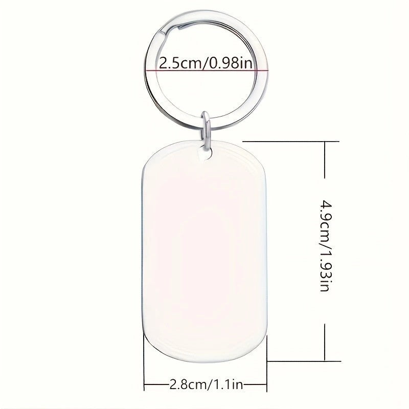 2PC "Little Reminders" Engraved Stainless Steel Inspirational Keychain Gift Set