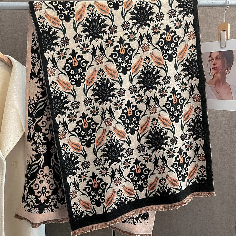 Luxuriously Soft Cashmere-Feel Scarf | Oversized  Shawl Wrap for Women
