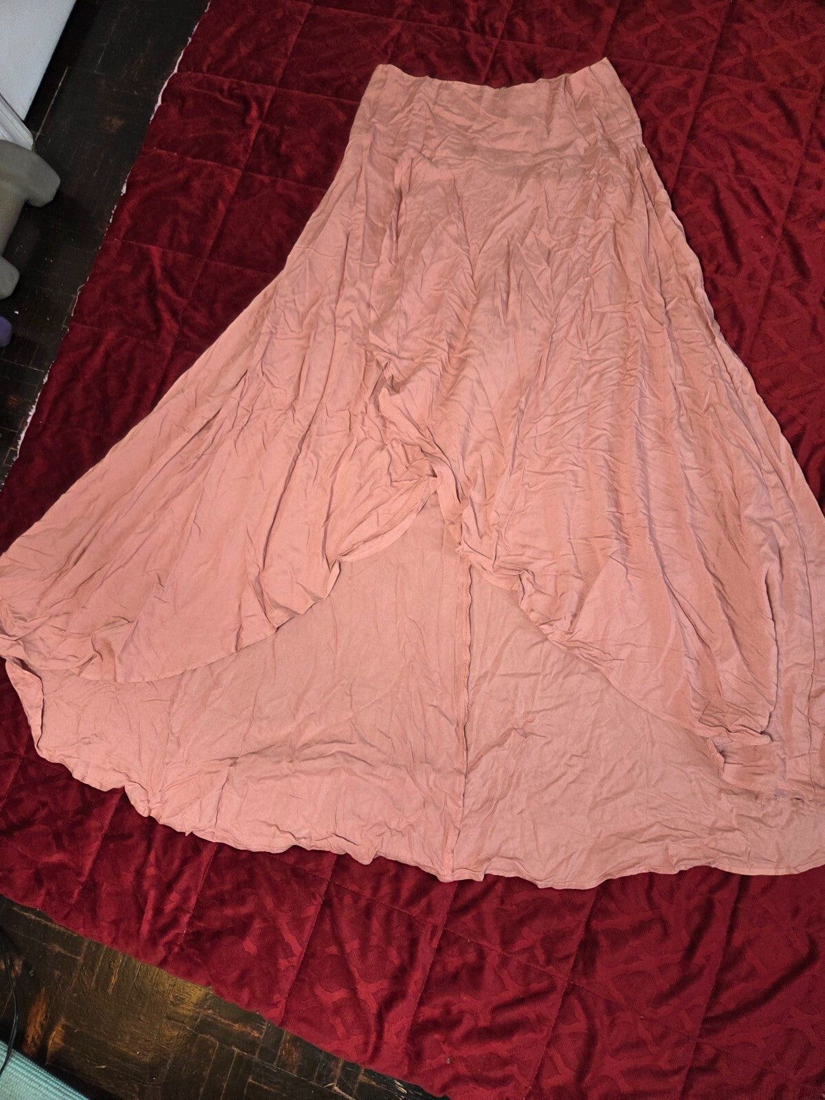 Lulus Ambrosio Mauve Pink High-Low Maxi Skirt for Women