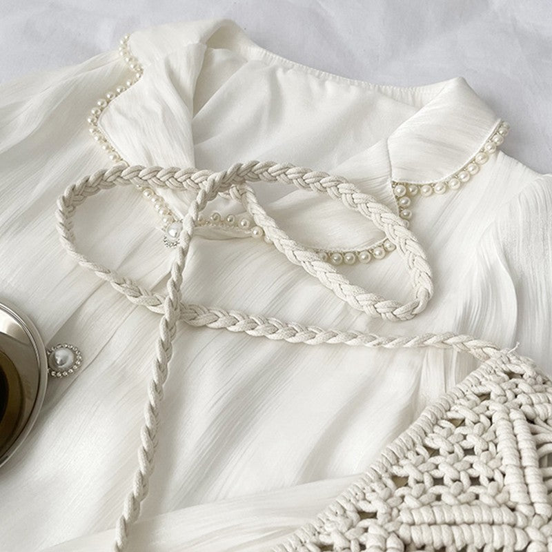 Women’s Summer Straw  Crossbody Bag White Shoulder Beach Bags for Ladies