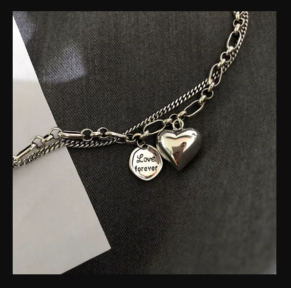 925 Sterling Silver Charms Bracelets For Women Fashion Retro Bracelet Valentine