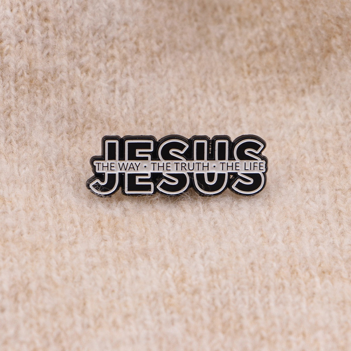 3pcs Christian Jesus The Way The Truth The Life Enamel Pin Set John 14:6