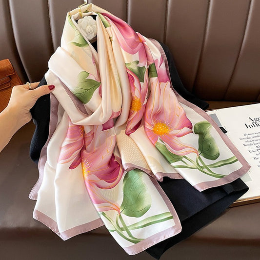 Women’s Silky  Feel Scarf 71 x 35 Inches Soft Lightweight Shawl Wrap Scarves