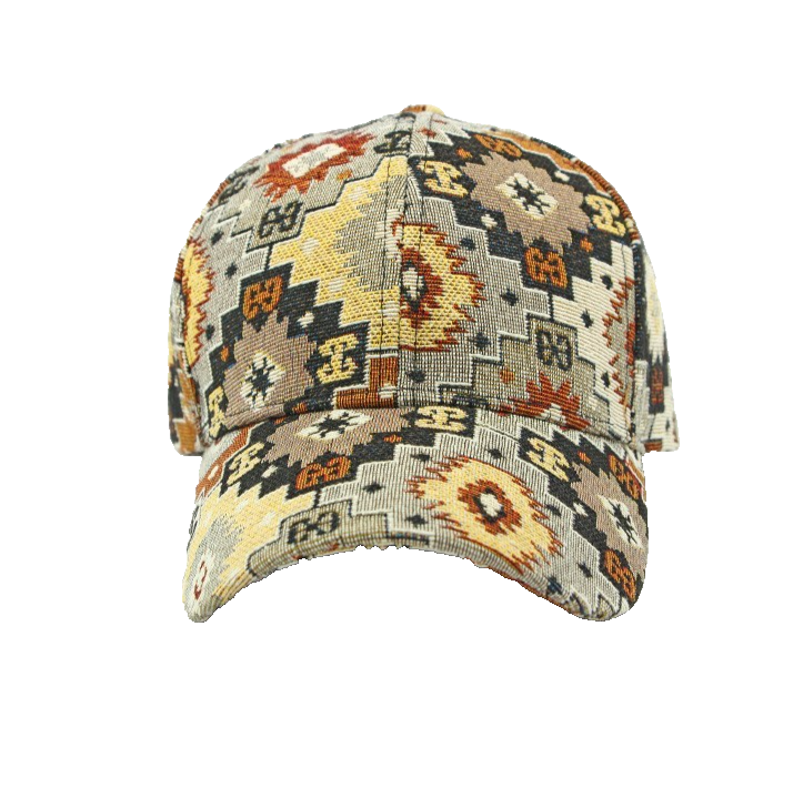 Southwestern Aztec Pattern Women's Baseball Cap Multicolor Adjustable Boho