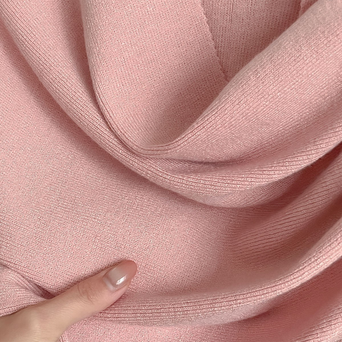 Women's Knit Poncho Cape Wrap Shawl Cashmere Feel Pink  Open Front One Size