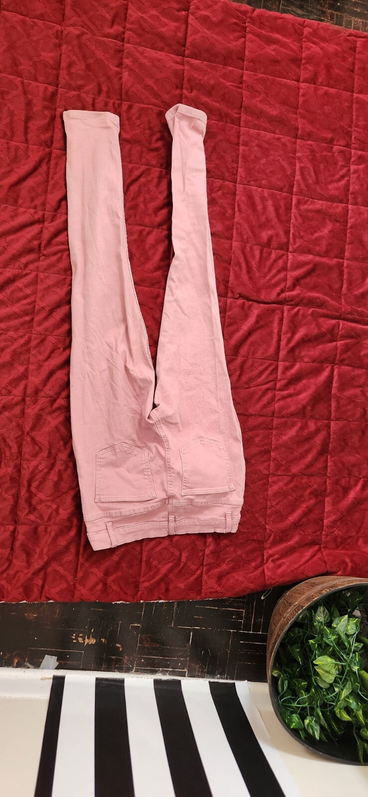 Penelope Modern Flare Jeans Size 10 Denim Pants for Women From Venus Dusty Pink