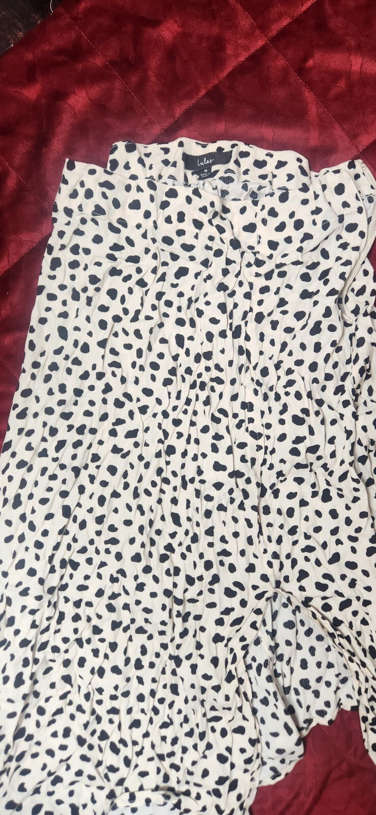 Cheetah Print Midi Skirt for Women Black & White Printed Skirts for Ladies M