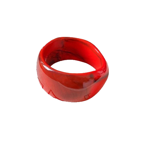 2pcs Chunky Acrylic Bangle Bracelet Set Marble Resin Wide Cuff Statement Jewelry