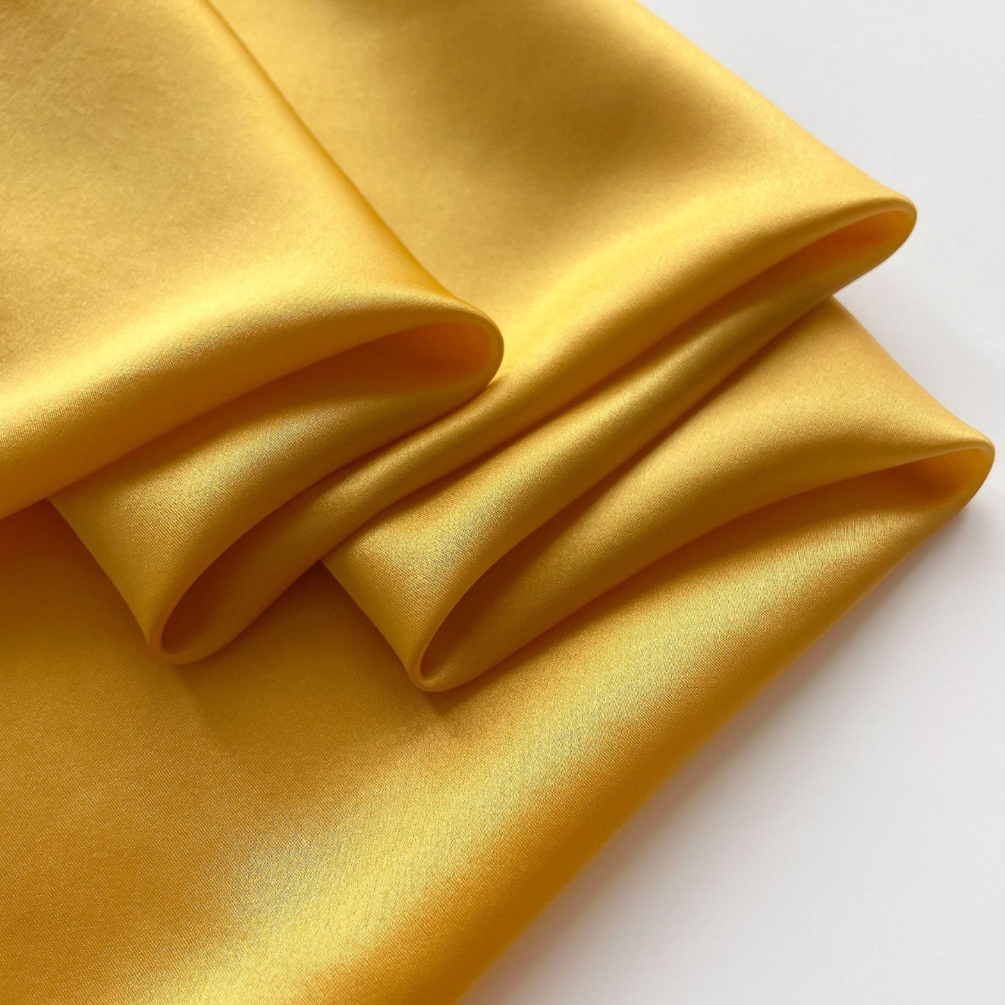 2pc Silk Feel Square Scarf Set 27x27in Black Yellow Satin Hair Wrap Neckerchief