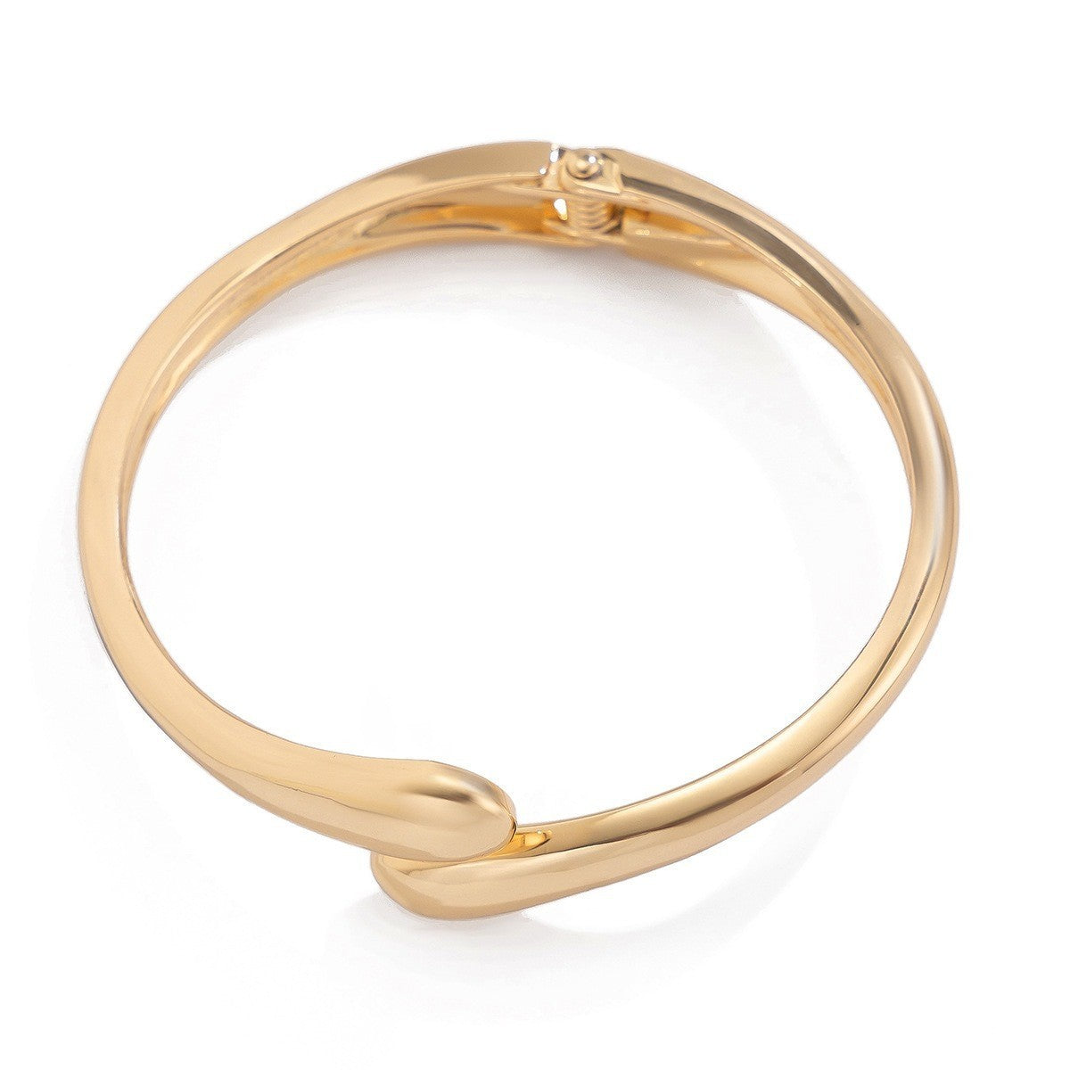 Geometric Gold Tone  Teardrop Sleek Bracelet for Women Jewelry for Ladies