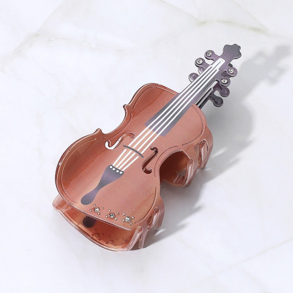 2pcs Violin Hair Claw Clip Music Instrument  Hair Accessory for Women and Girls