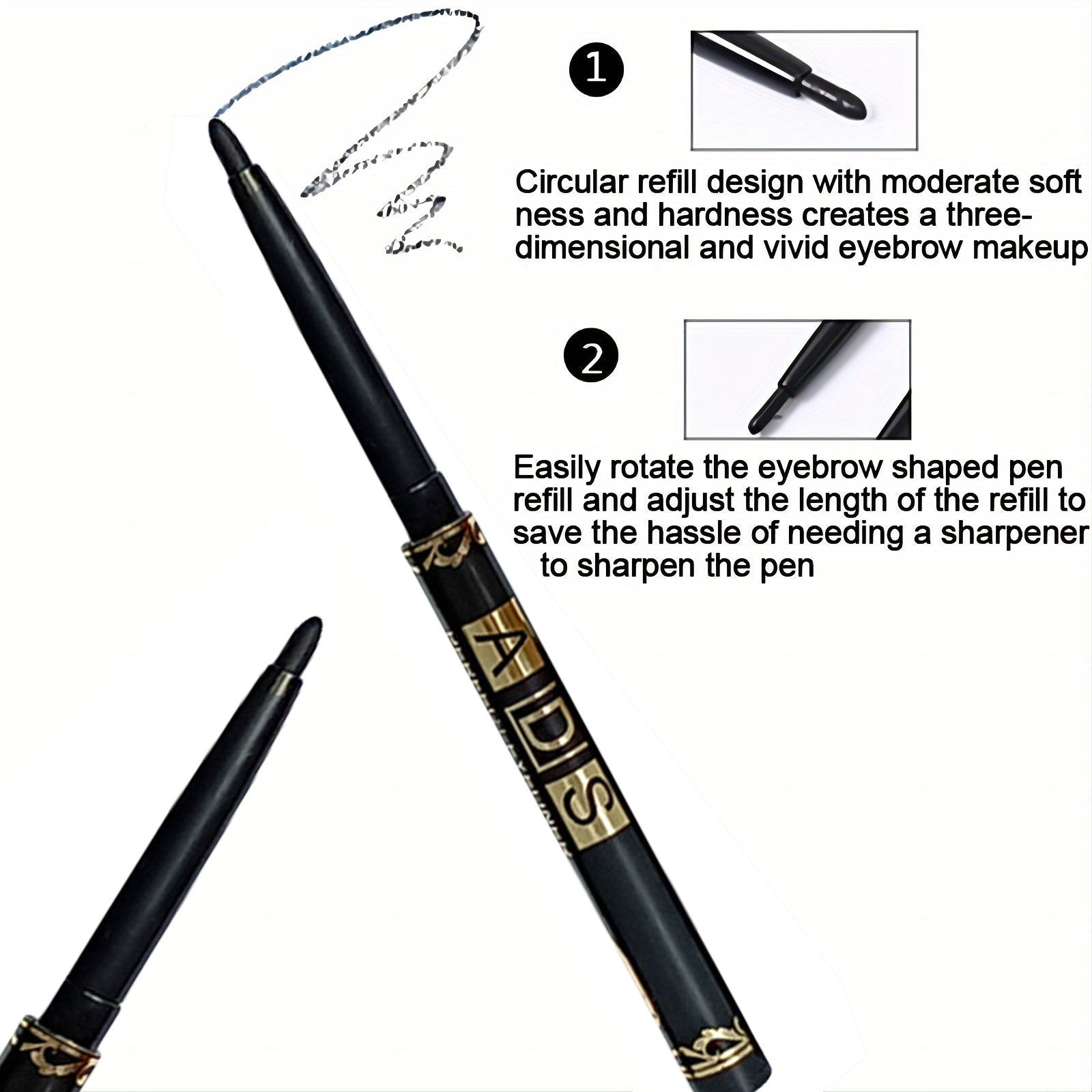 9pcs Waterproof Smudge-Free Eyeliner Pencil Long Lasting Matte Eye Makeup Pen