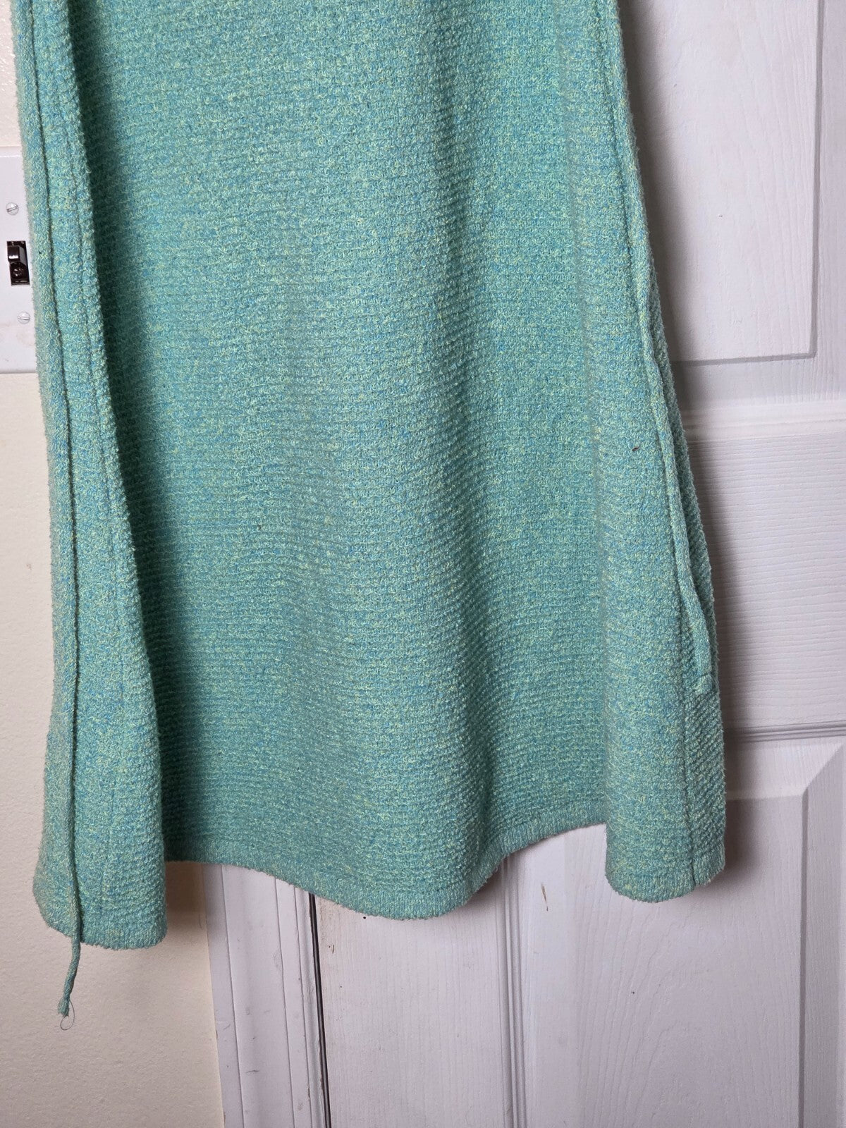 ZARA Women’s Green Sleeveless Knit Midi Dress with Back Tie Size Medium