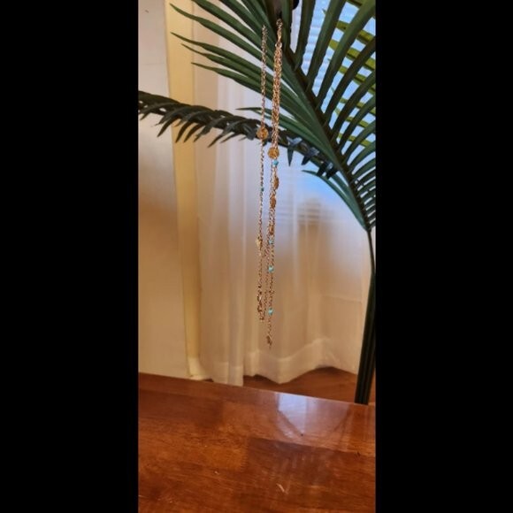 Dainty Layered Gold Tone Necklace for Women Gift Ideas Multi Layer Jewelry