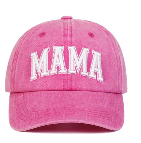 2 Piece Mama and Mini Matching Baseball Cap Set for Mom and Baby Girl Hats Pink