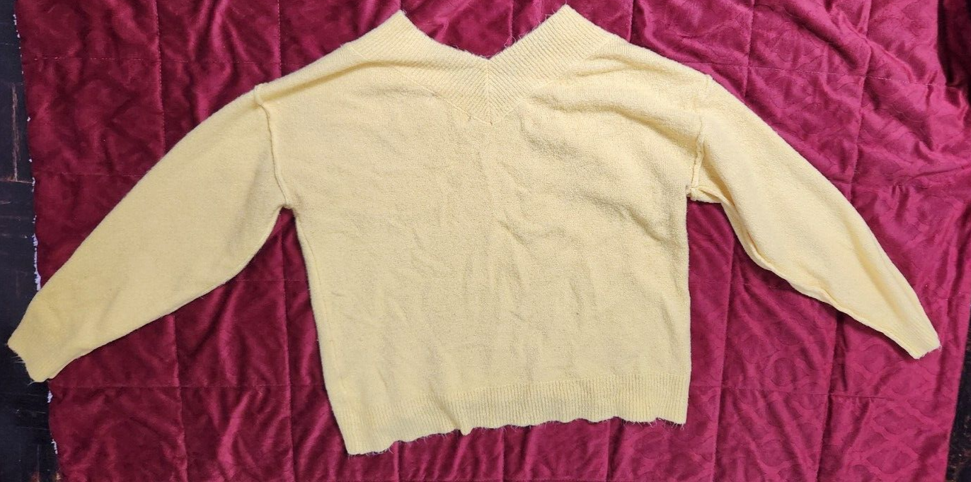 Women V Neck Sweater Soft Knit Pullover Casual Long Sleeve Warm Fall Winter Top