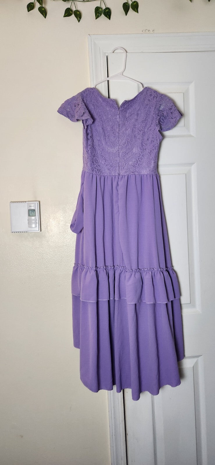 Big Girls Lace Boho Flower Girl Dress Ruffle Sleeve A-Line Formal Dresses XL