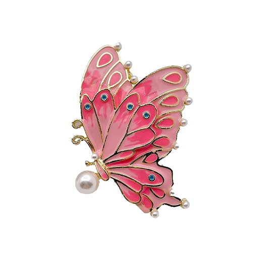 4pcs Enamel Butterfly Fish Fleur de Lis Brooch Pin Set Fashion Jewelry Gift