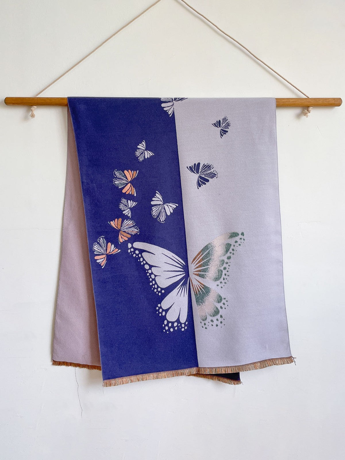 Oversized Cashmere Feel Scarf Solid Color Winter Warm Wrap Shawl Fringe