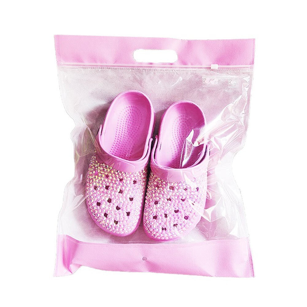 Bling Solid Rubber Sandals Women’s Slip-On Summer Beach Slides Casual Shoes 6.5