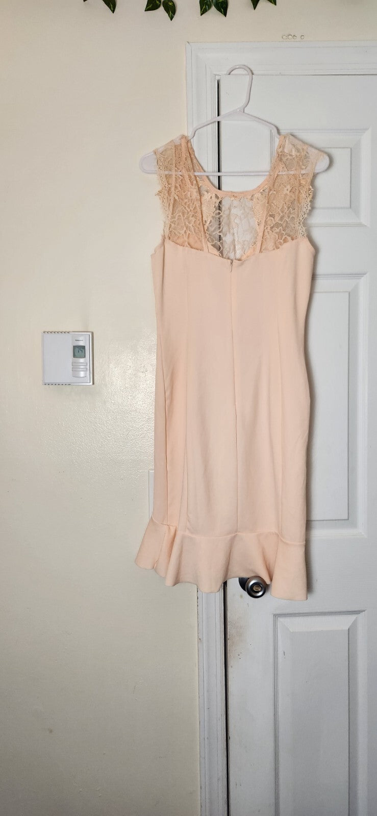 Lace Overlay Bodice Ruffled Dress for Women Formal Wedding Guest Dresses