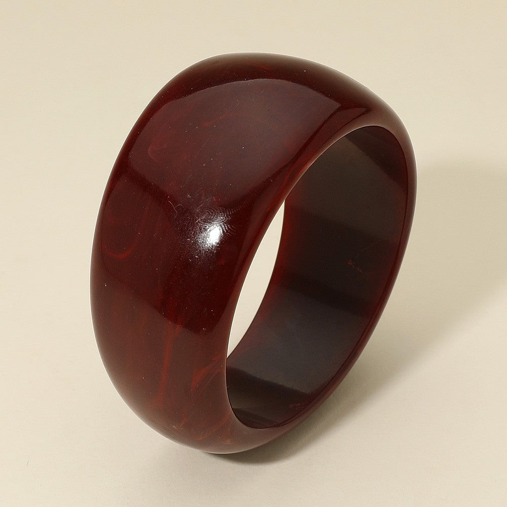 Bold Wide Celluloid Acetate Bangle Bracelet Statement Jewelry for Women
