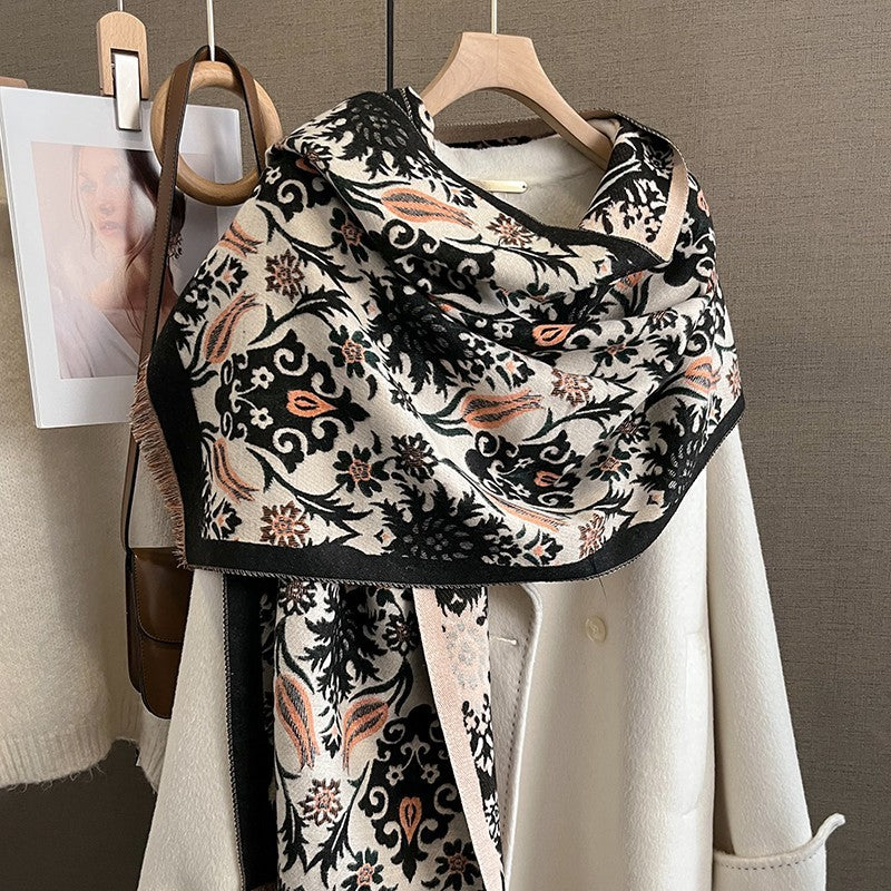 Luxuriously Soft Cashmere-Feel Scarf | Oversized  Shawl Wrap for Women