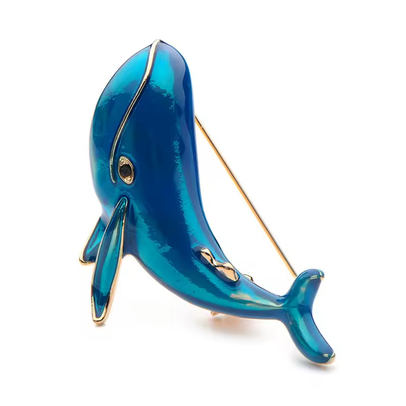 3pcs Vintage Tropical Fish Brooch Set Enamel Rhinestone Nautical Marine Jewelry