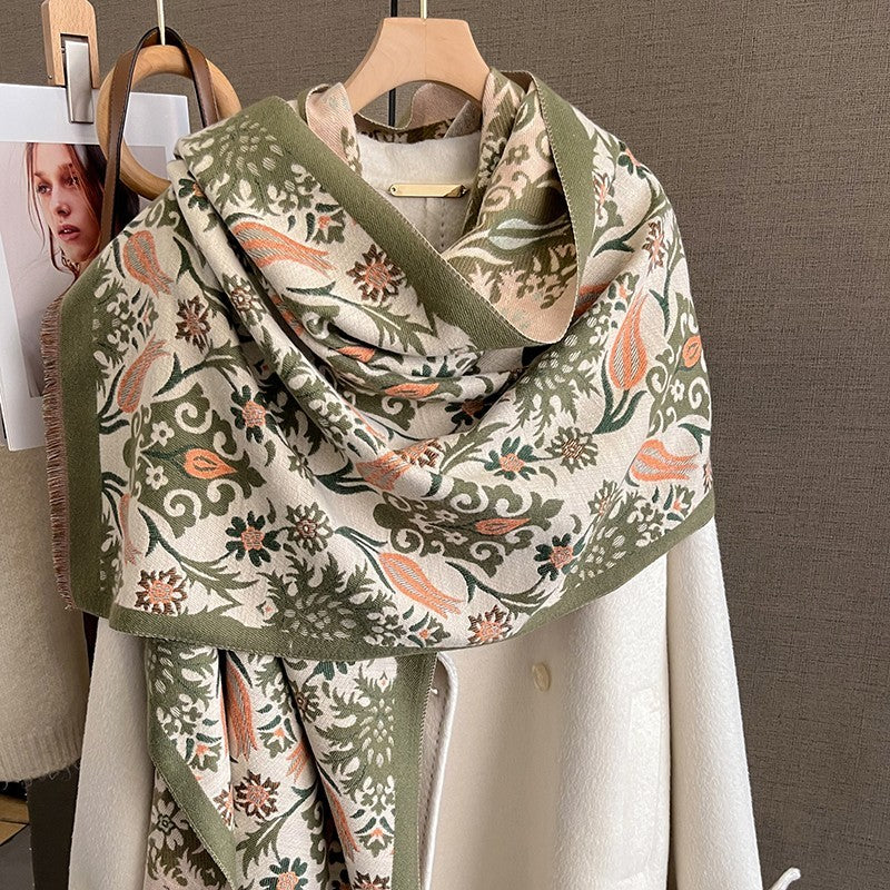 Luxuriously Soft Cashmere-Feel Scarf | Oversized  Shawl Wrap for Women