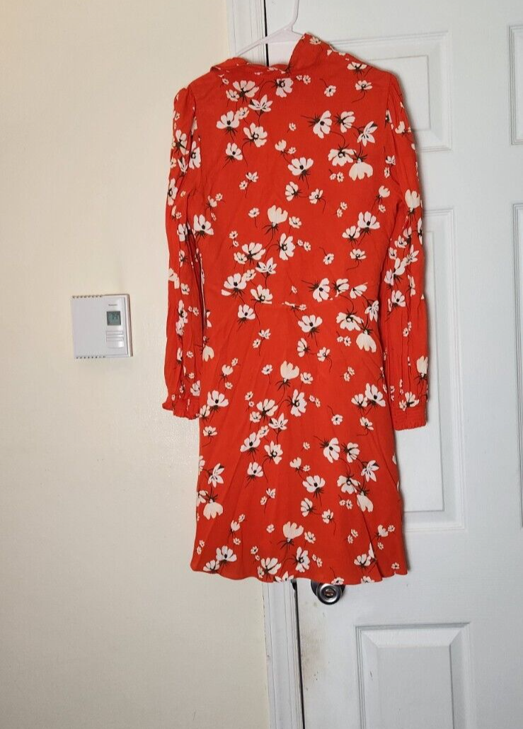 Women's Floral Print Collared Mini Dress Size 8 On 34th Casual Spring Outfit