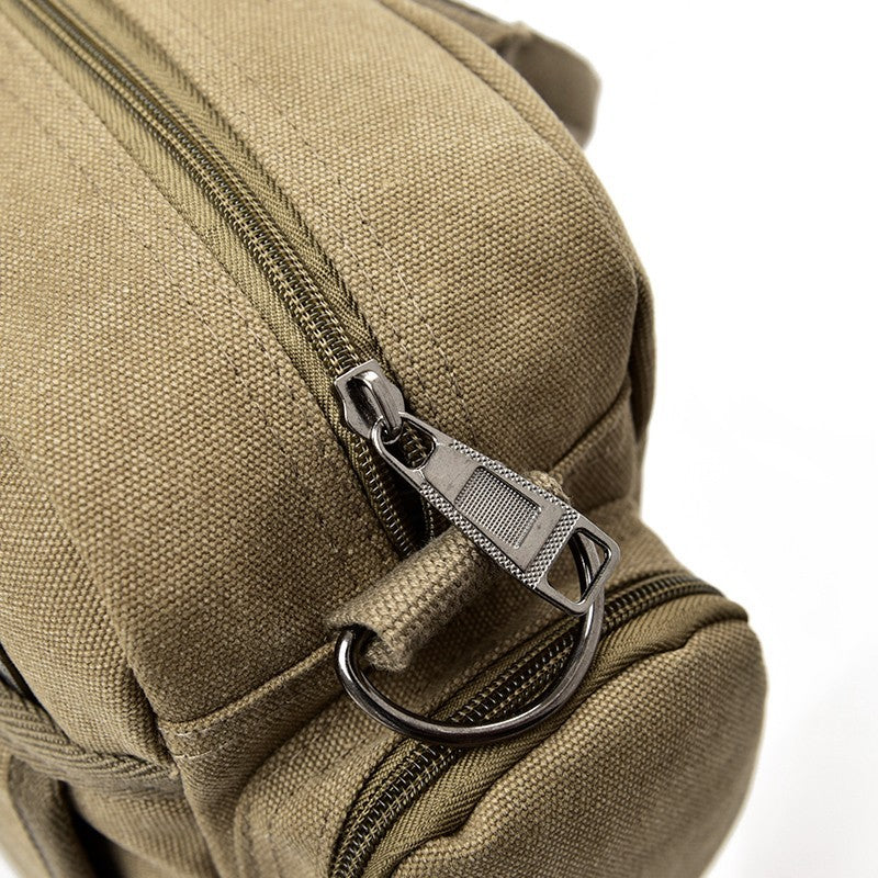 New Men's Vintage Canvas Messenger Bag Laptop Briefcase Satchel Travel Crossbody